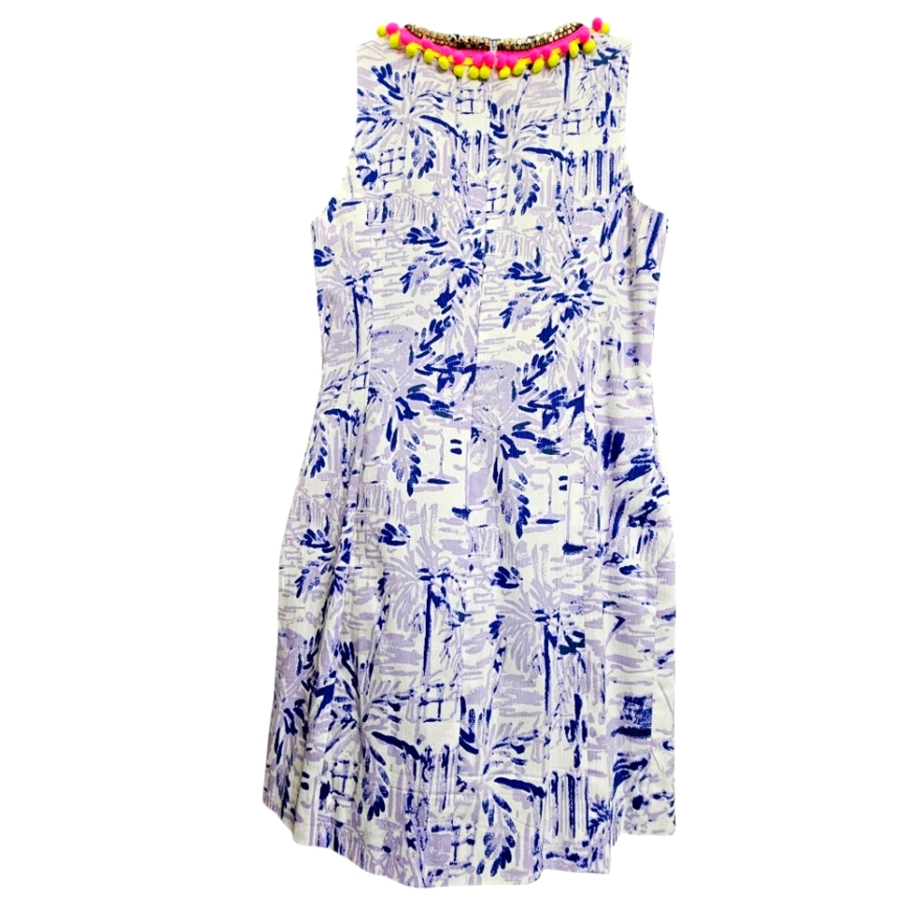 Nwot Lilly Pulitzer Mila Lilac Verban Rock The Dock Sleeveless Resort Dress - Picture 5 of 16